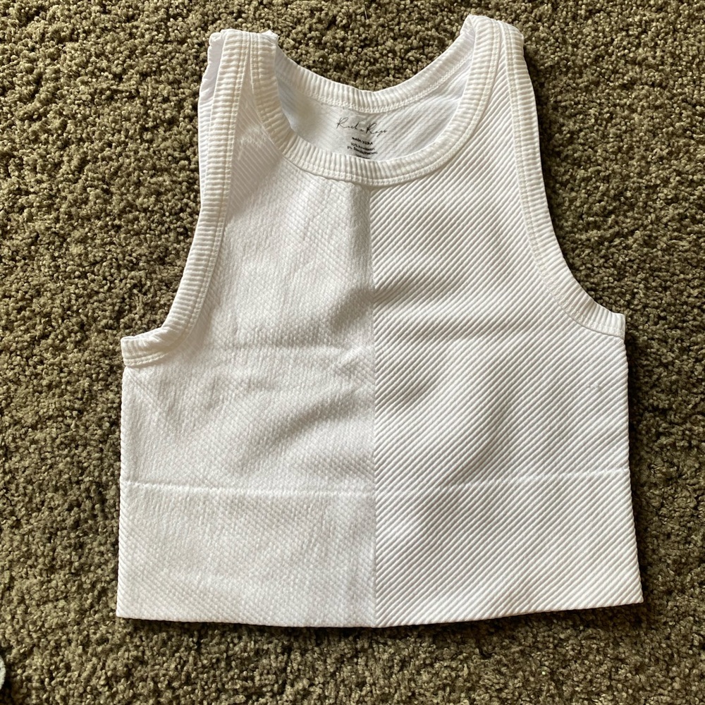 COPY - Rockin rags white tank top